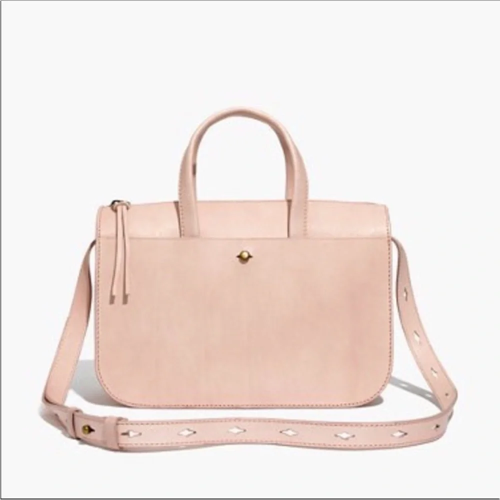 ▶️ Madewell ◀️ The Montreal Leather Satchel Bag Pink